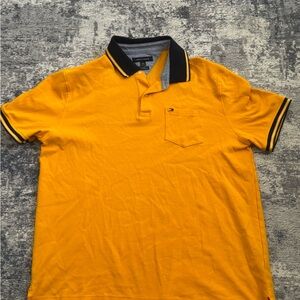 Tommy Hilfiger Men's Mustard Polo Shirt
